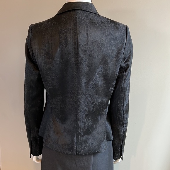 Elie Tahari Textured Black Suit Blazer 10 - Picture 4 of 14